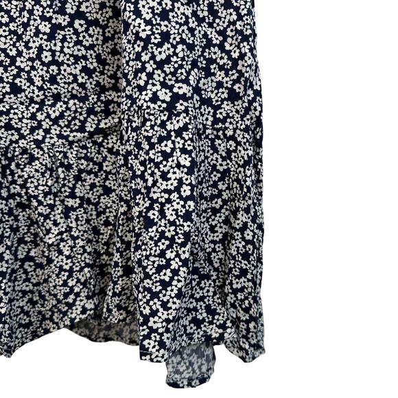 COZY Blue And White Floral V Neck Shift Dress Womens Size Large NWT Lightweight - Picture 10 of 15